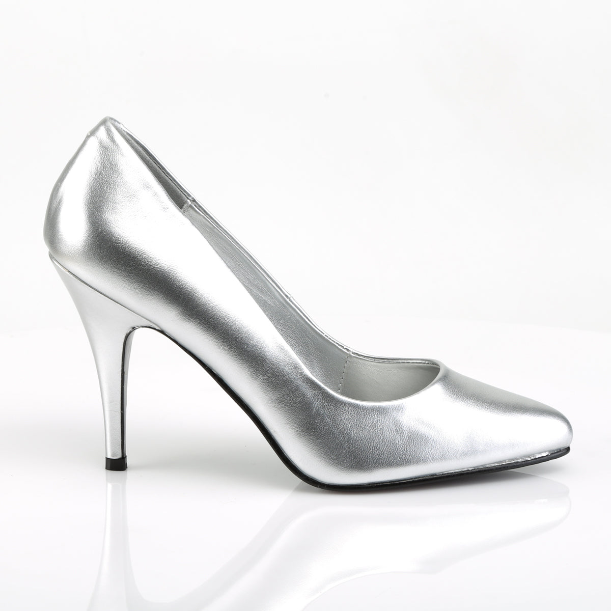 Pleaser Frauenpumpen VANITY-420 SLV Faux Leder