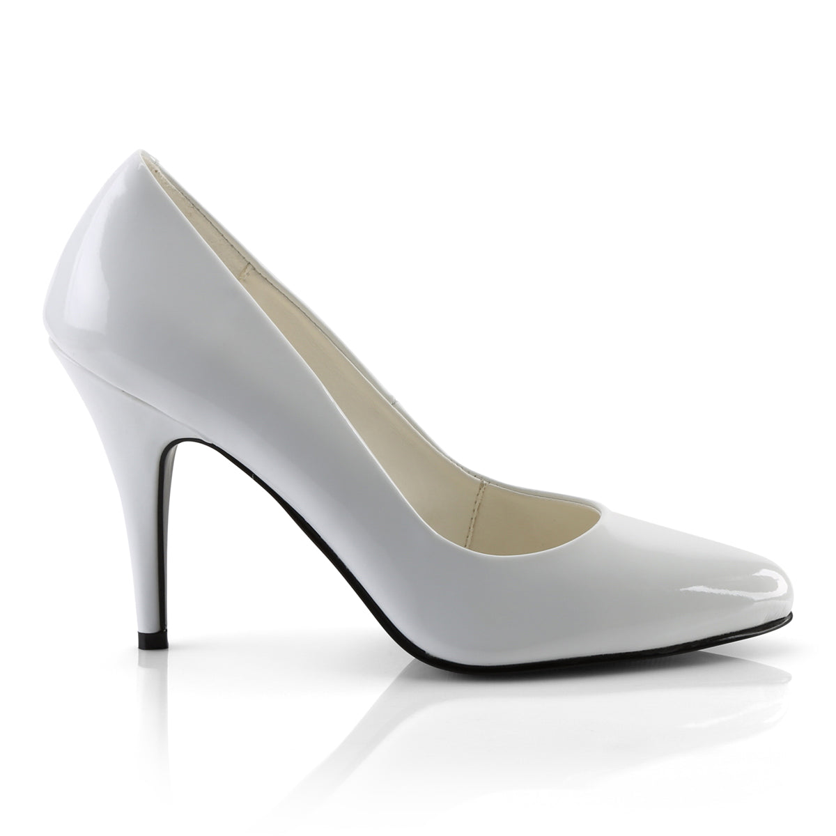 Pleaser Frauenpumpen VANITY-420 WHT PAT.