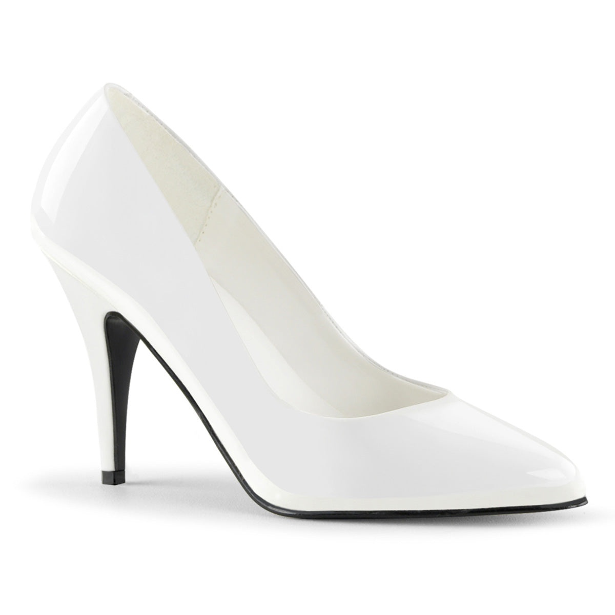 Pleaser Frauenpumpen VANITY-420 WHT PAT.