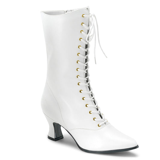 Funtasma Damen Knöchelstiefel VICTORIAN-120 WHT PU.