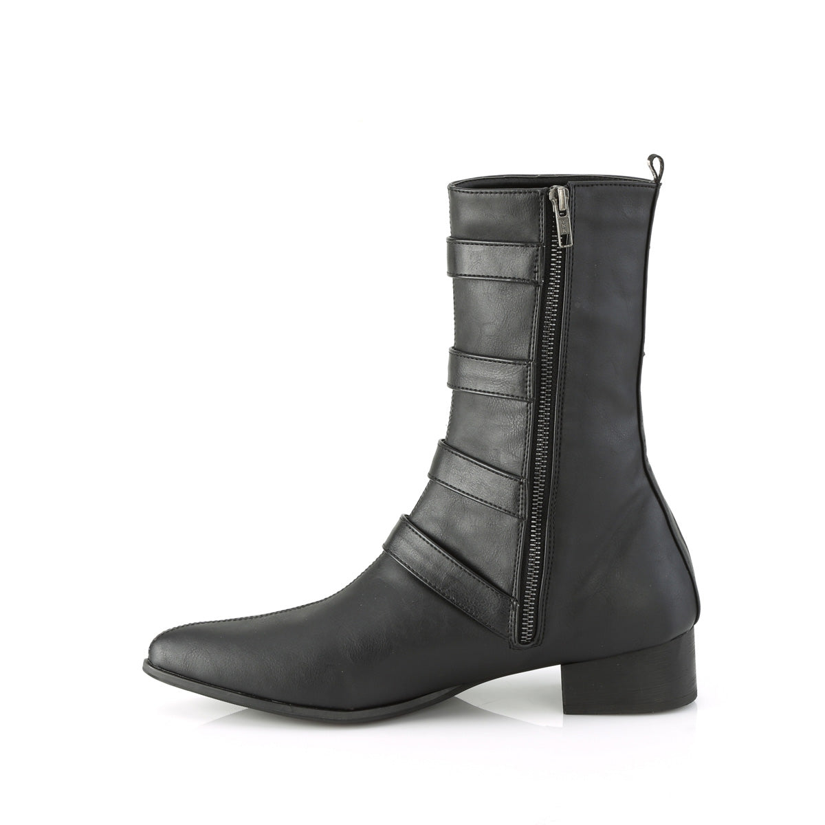 DemoniaCult Mens Boots WARLOCK-110-B Blk Vegan Leather