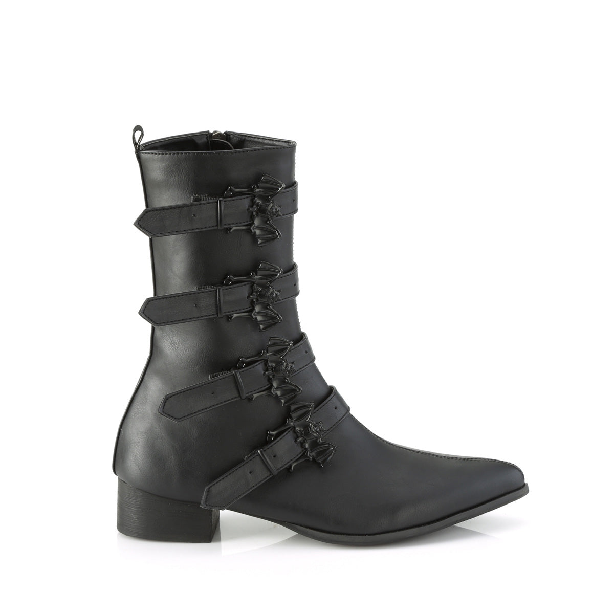 DemoniaCult Mens Boots WARLOCK-110-B Blk Vegan Leather
