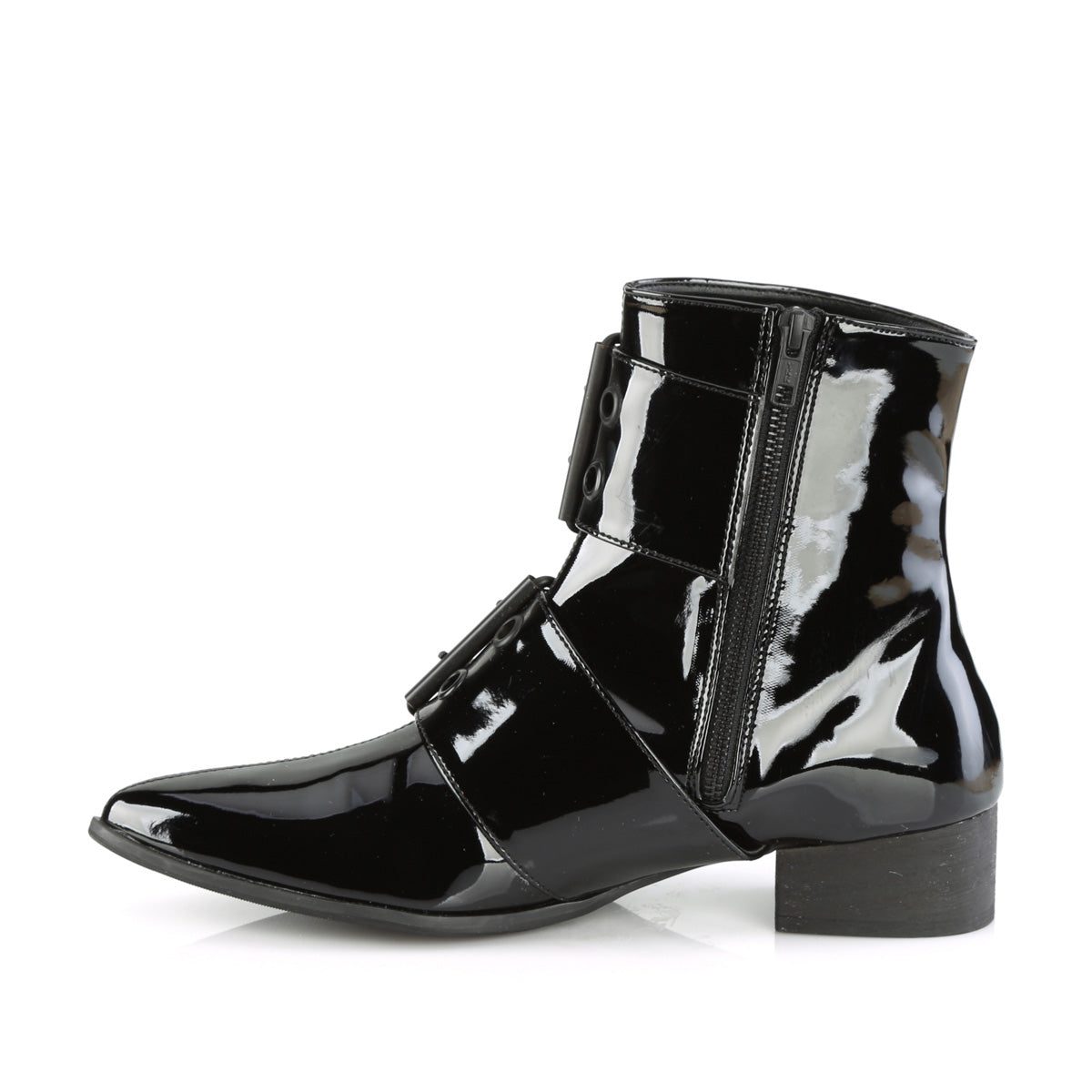 DemoniaCult Mens Boots WARLOCK-55 Blk Pat
