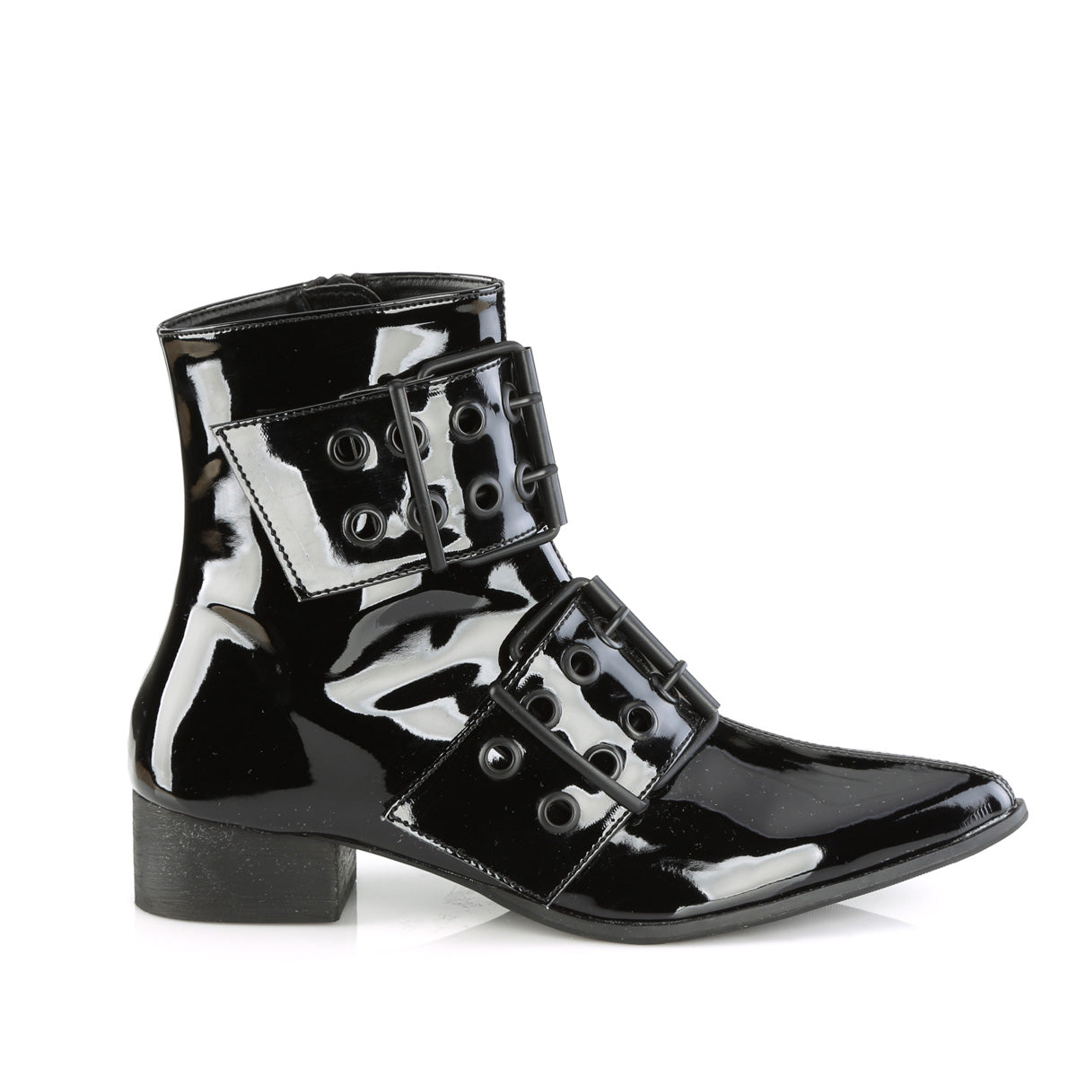 DemoniaCult Mens Boots WARLOCK-55 Blk Pat
