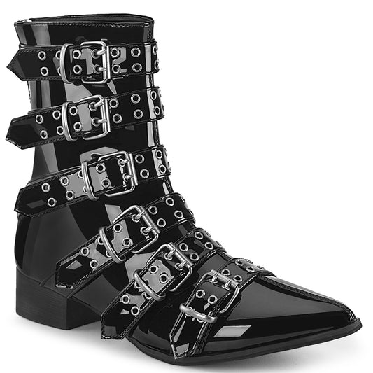 DemoniaCult Herrenstiefel WARLOCK-70 blk pat