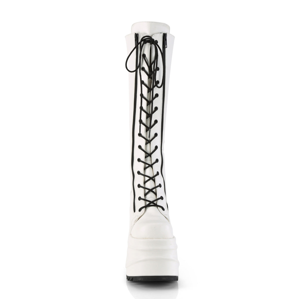 DemoniaCult Frauenstiefel WAVE-200 wht veganes Leder
