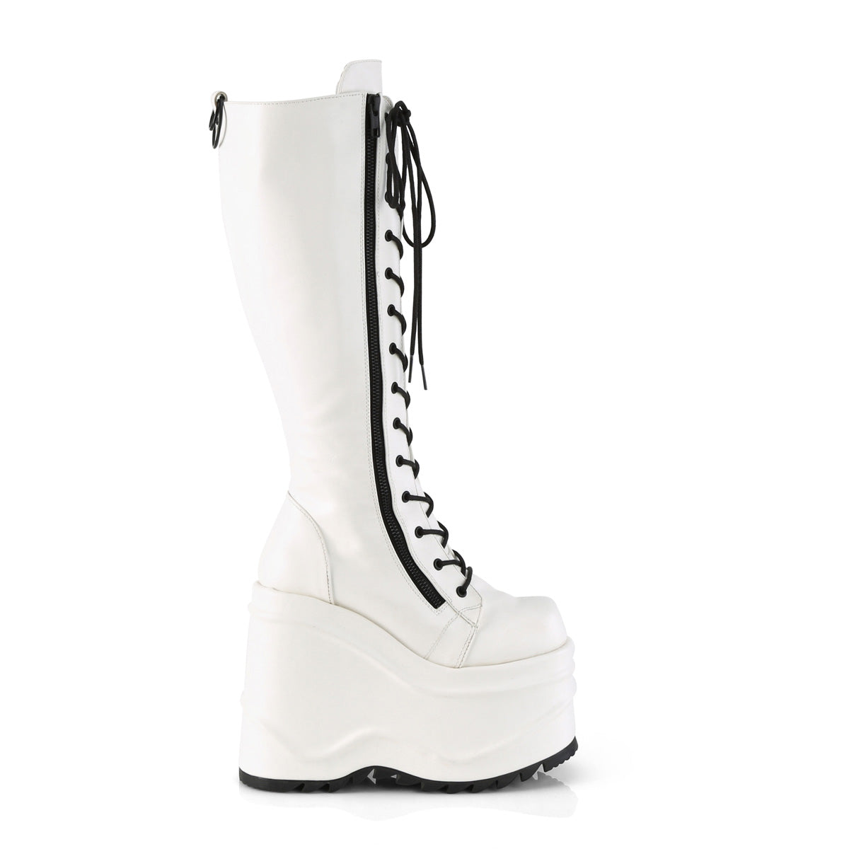DemoniaCult Frauenstiefel WAVE-200 wht veganes Leder