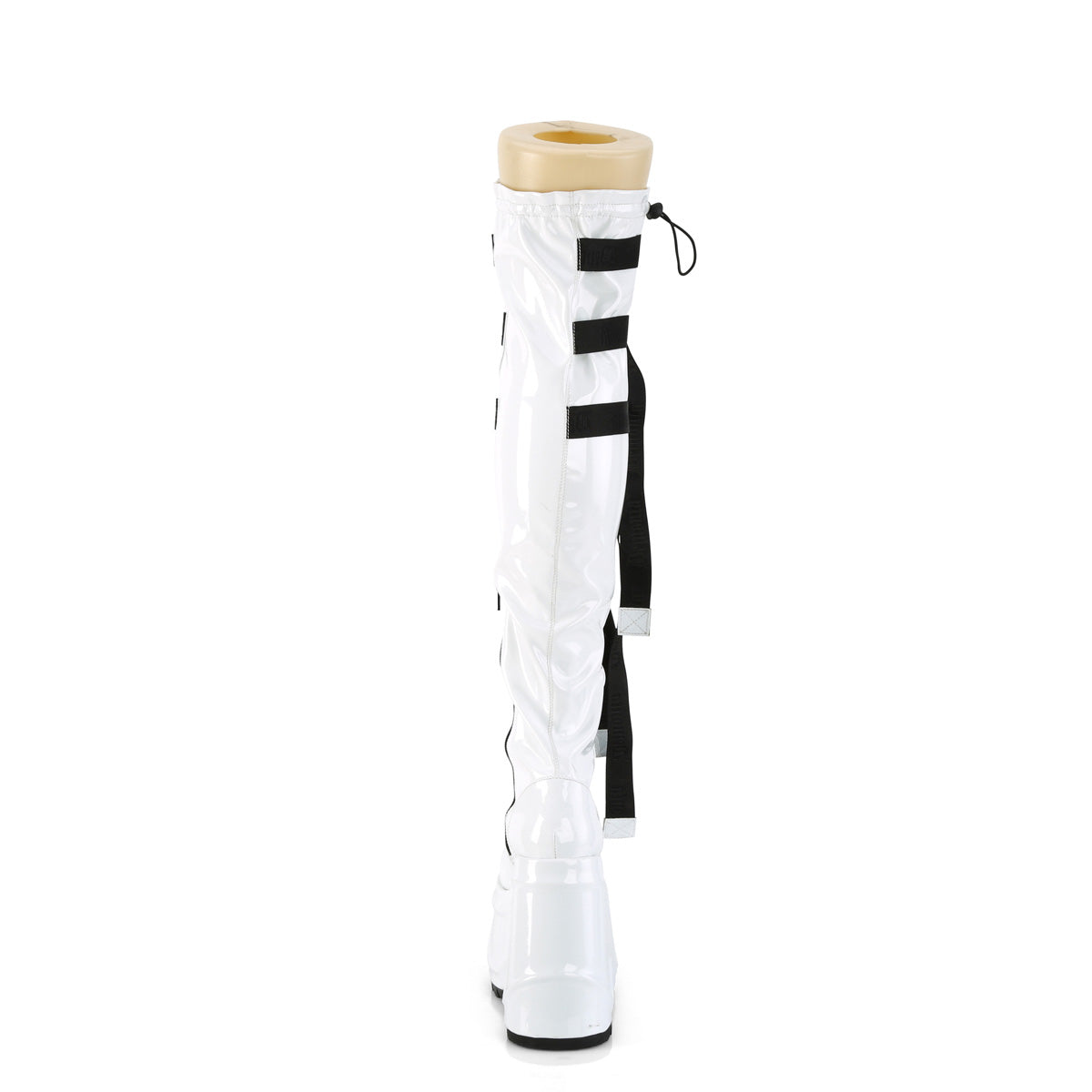 DemoniaCult Stiefel WAVE-315 WHT Stretch Patent