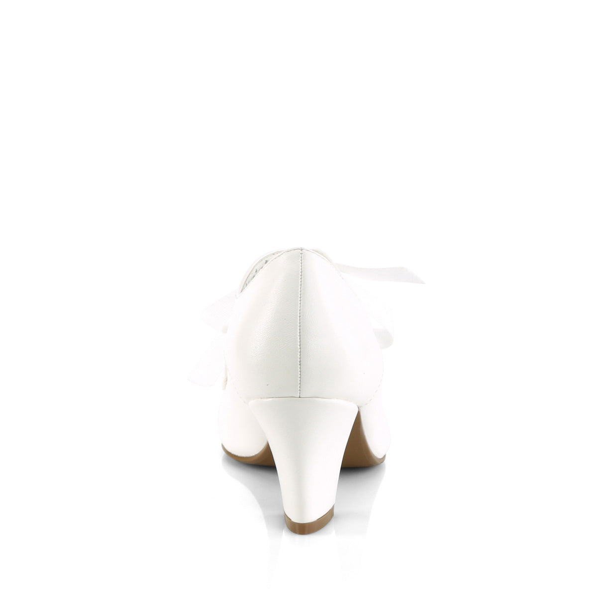 Pin Up Couture Pumps WIGGLE-32 White Faux Leather