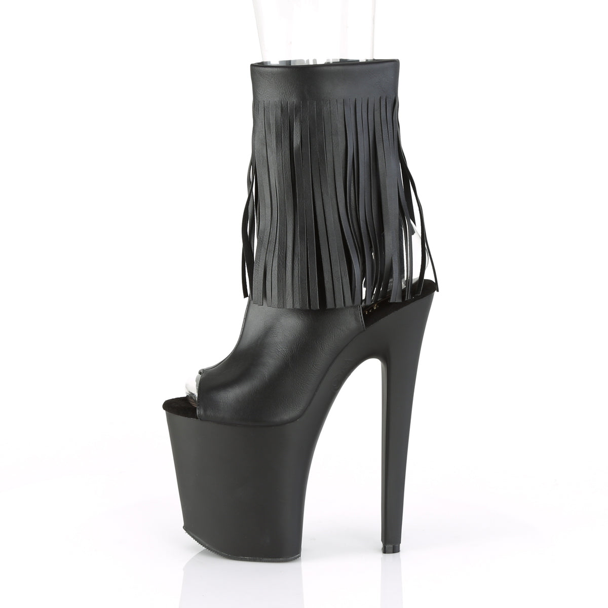Pleaser Damen Knöchelstiefel XTREME-1019 BLK Faux Leder / BLK Matte