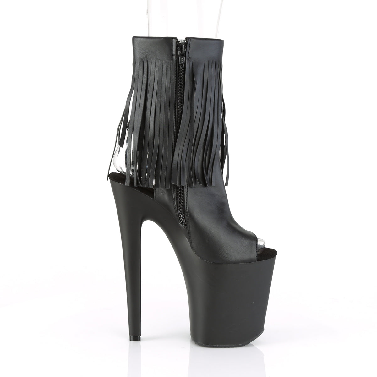 Pleaser Damen Knöchelstiefel XTREME-1019 BLK Faux Leder / BLK Matte
