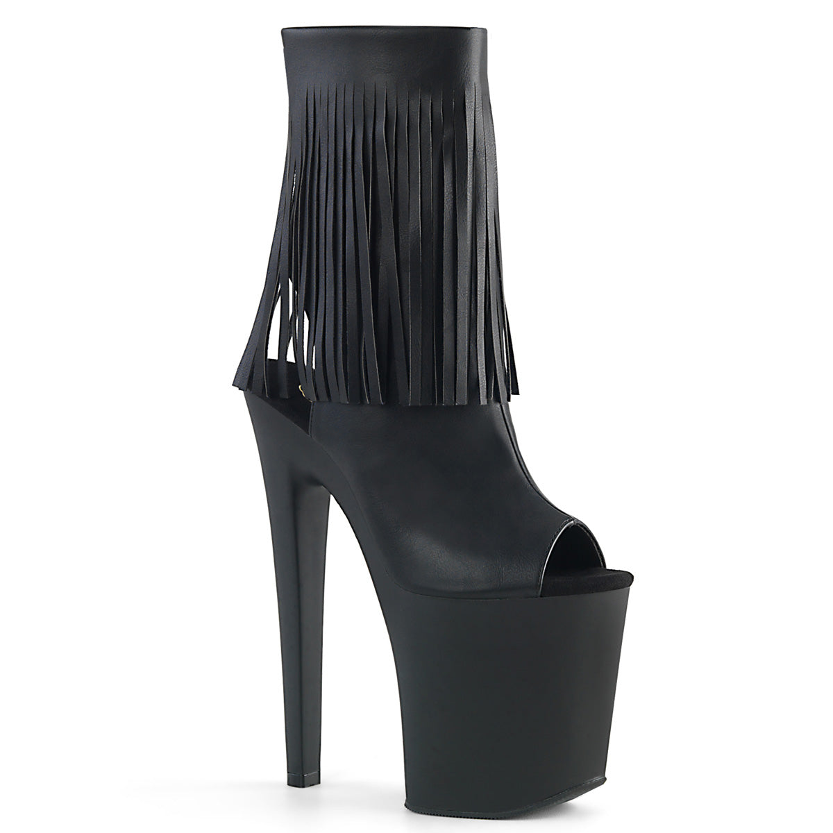 Pleaser Damen Knöchelstiefel XTREME-1019 BLK Faux Leder / BLK Matte