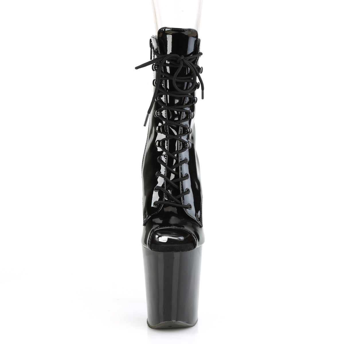 Pleaser Damen Knöchelstiefel XTREME-1021 BLK Pat / BLK