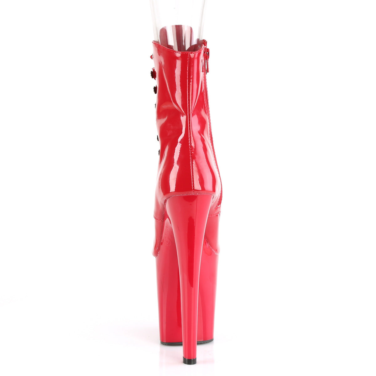 Pleaser Damen Knöchelstiefel XTREME-1021 rot pat / rot