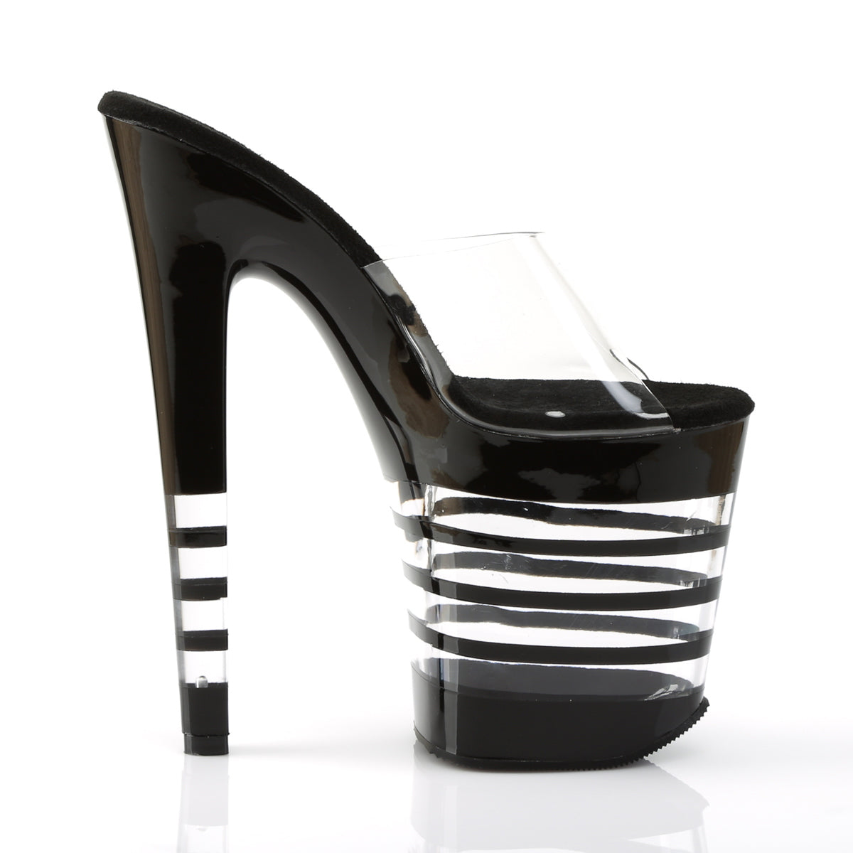 Pleaser Womens Sandals XTREME-801LN Clr/Blk
