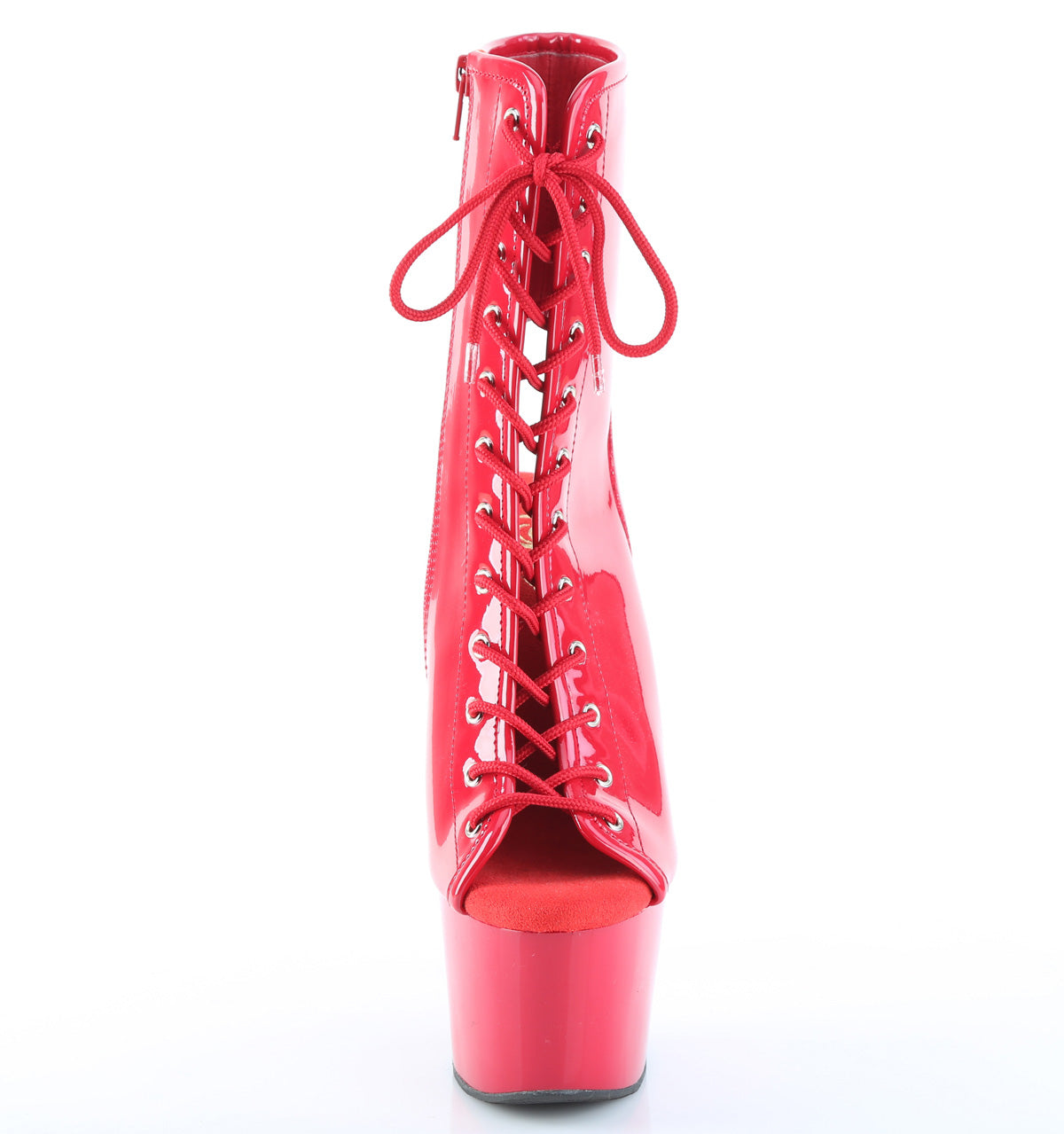 Pleaser Women's Platform Shoes ADORE-1016 Red Pat/Red