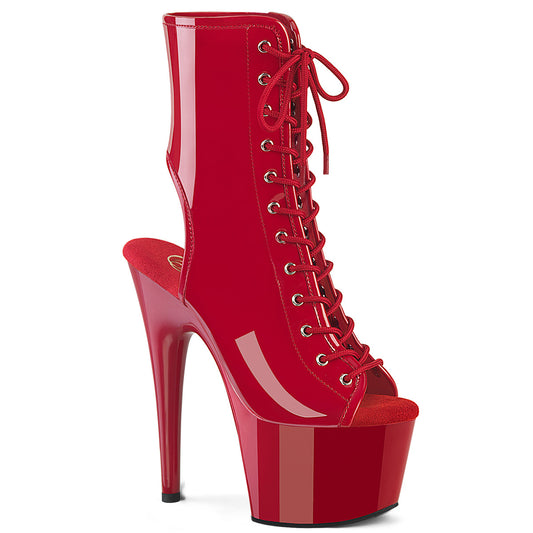 Pleaser Women's Platform Shoes ADORE-1016 Red Pat/Red