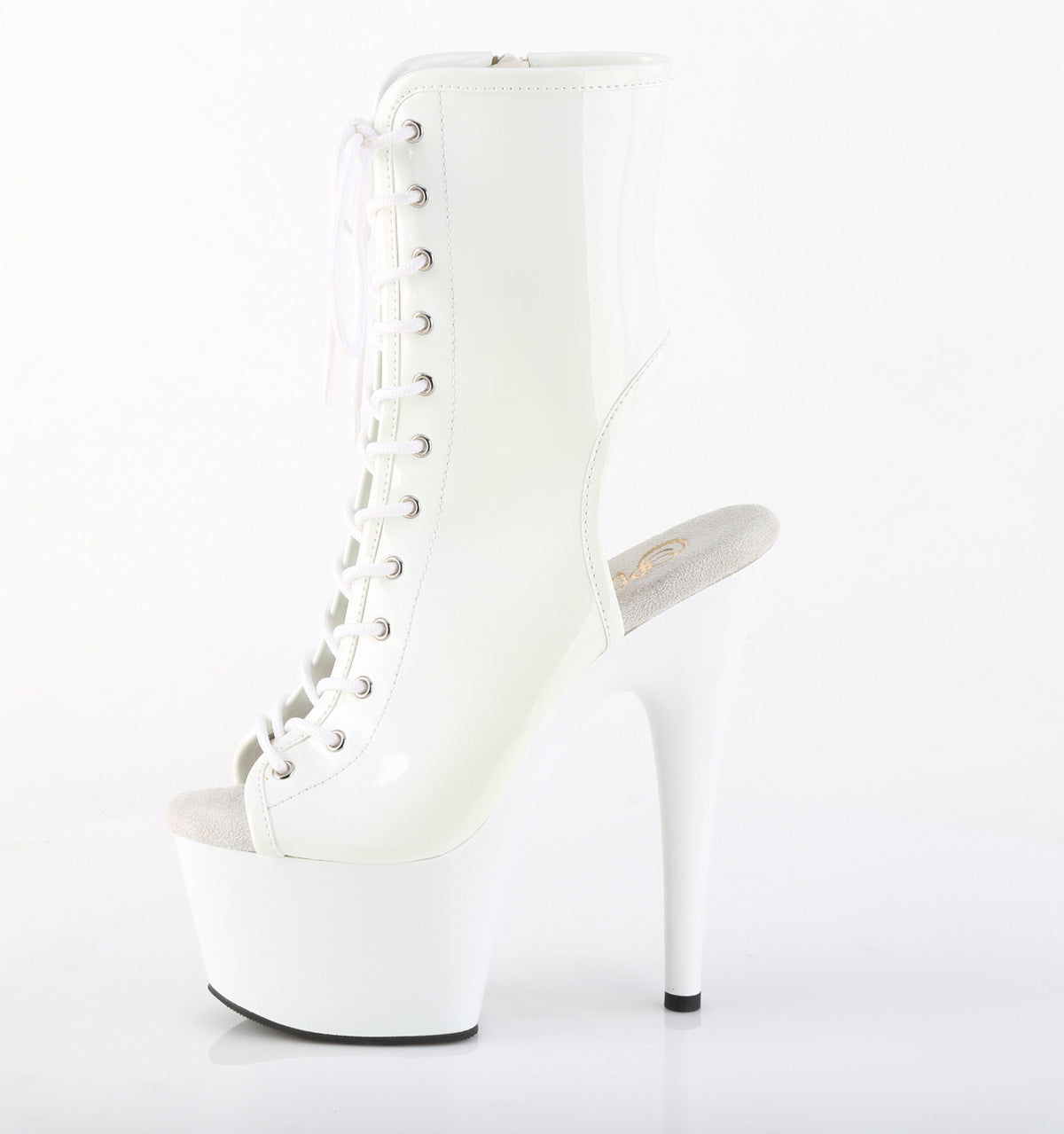 Pleaser Women's Platform Shoes ADORE-1016 Wht Pat/Wht