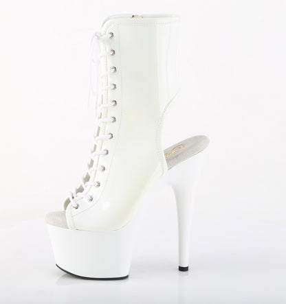 Pleaser Women's Platform Shoes ADORE-1016 Wht Pat/Wht
