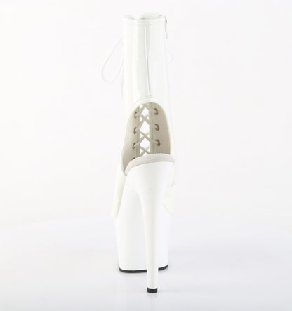 Pleaser Women's Platform Shoes ADORE-1016 Wht Pat/Wht