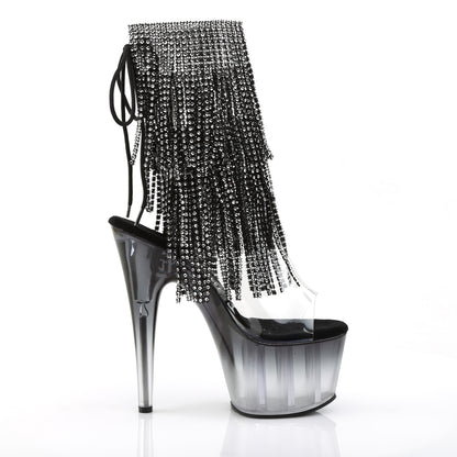 Pleaser Damen Knöchelstiefel ADORE-1017rsft CLR-BLK / BLK