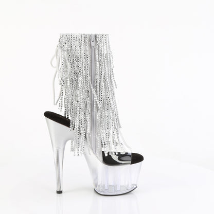 Pleaser Womens Ankle Boots ADORE-1017RSFT Clr-Slv/Slv