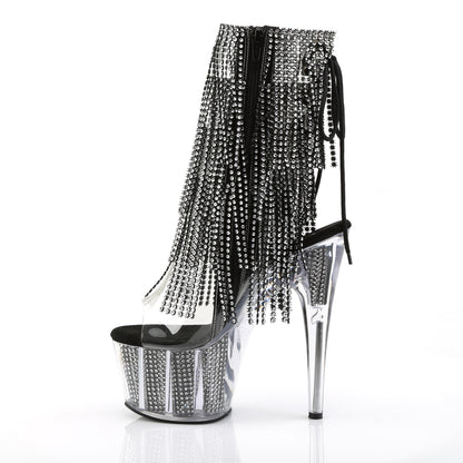Pleaser Damen Knöchelstiefel ADORE-1017SRS CLR-BLK RS / BLK SRS