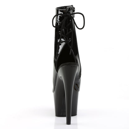 Pleaser Womens Ankle Boots ADORE-1018 Blk Pat/Blk