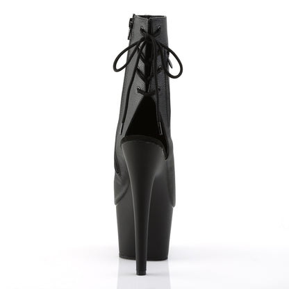 Pleaser Womens Ankle Boots ADORE-1018 Blk Faux Leather/Blk Matte