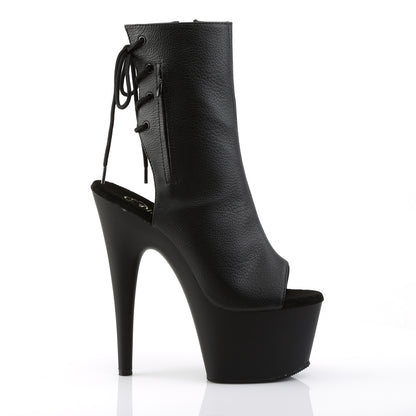 Pleaser Womens Ankle Boots ADORE-1018 Blk Faux Leather/Blk Matte