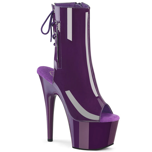Pleaser Women's Platform Shoes ADORE-1018 Purple Pat/Purple