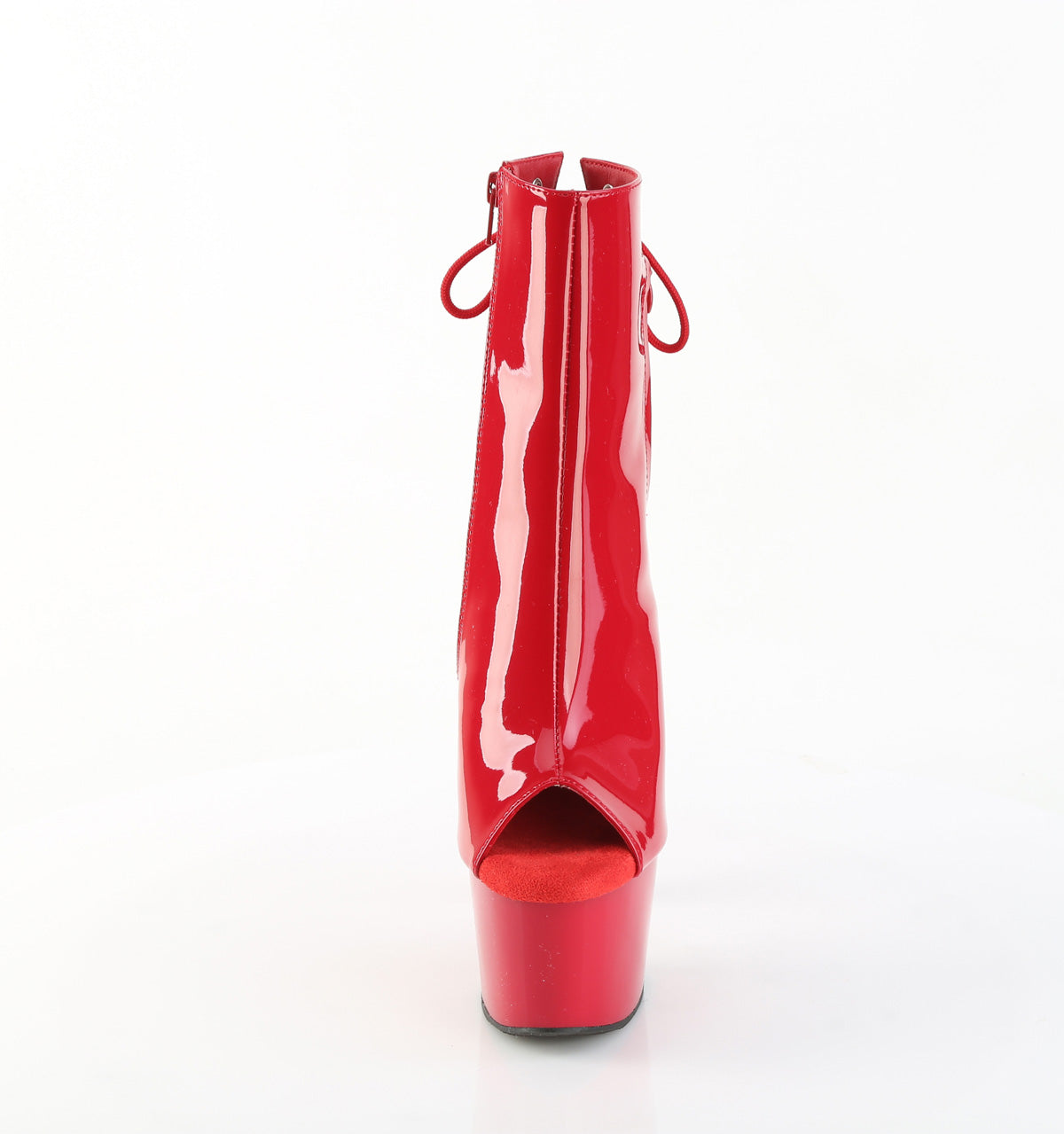 Pleaser Women's Platform Shoes ADORE-1018 Red Pat/Red
