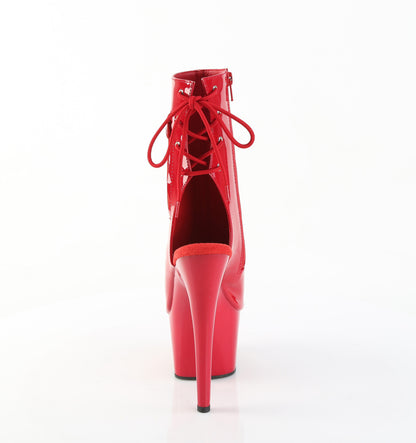 Pleaser Women's Platform Shoes ADORE-1018 Red Pat/Red