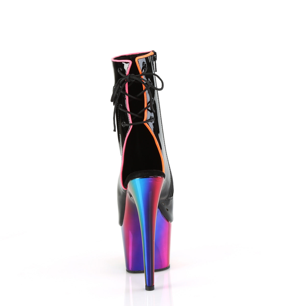 Pleaser   ADORE-1018RC-02 BLK PAT/Rainbow Chrom
