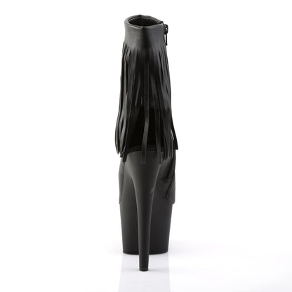 Pleaser Womens Ankle Boots ADORE-1019 Blk Faux Leather/Blk Matte
