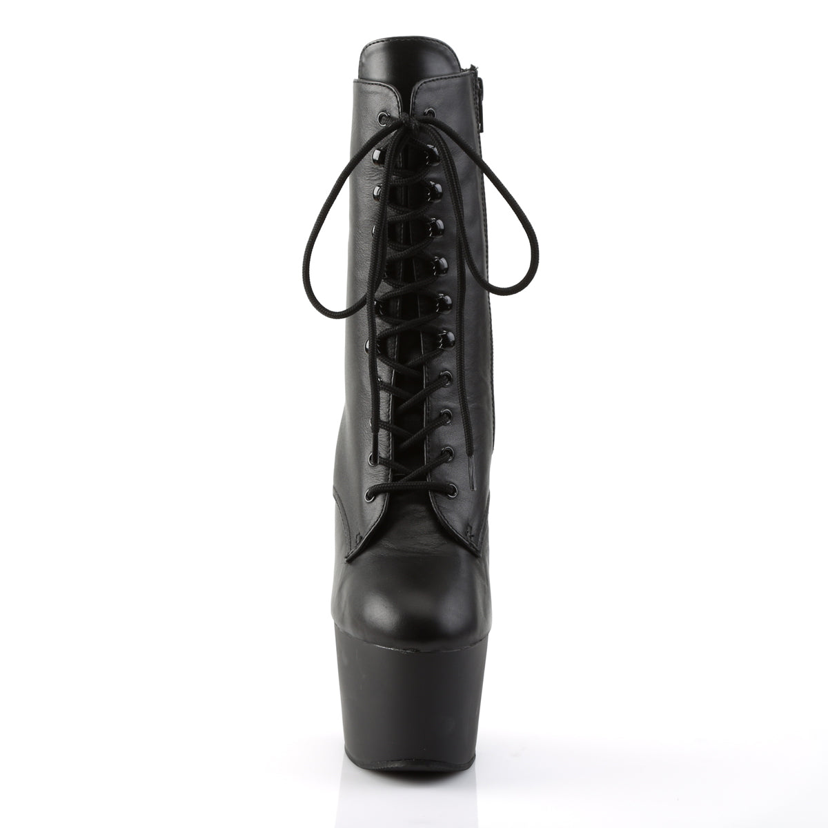 Pleaser Womens Ankle Boots ADORE-1020 Blk Leather/Blk
