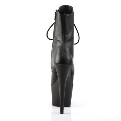 Pleaser Damen Knöchelstiefel ADORE-1020 BLK-Leder / BLK