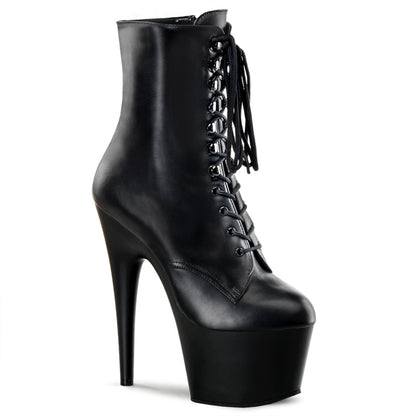 Pleaser Damen Knöchelstiefel ADORE-1020 BLK-Leder / BLK