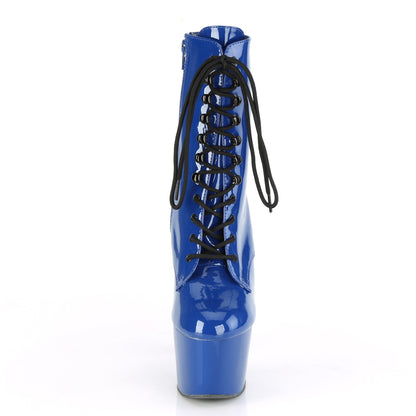 Pleaser Womens Ankle Boots ADORE-1020 Royal Blue Pat/Royal Blue