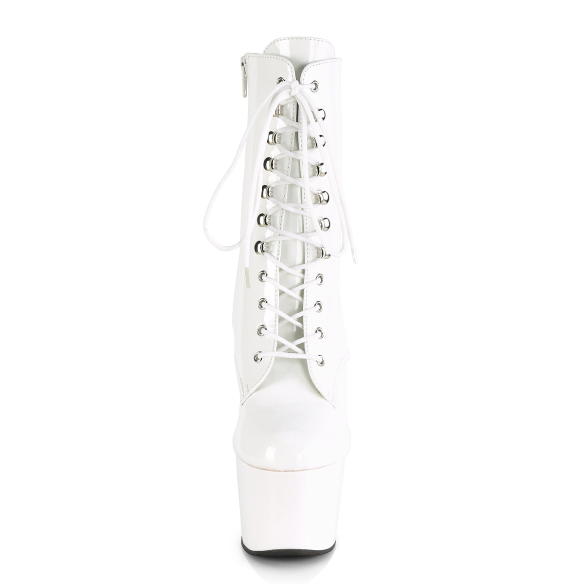 Pleaser Womens Ankle Boots ADORE-1020 Wht Pat/Wht