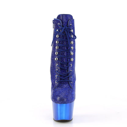 Pleaser  Stiefeletten ADORE-1020Crs Royal Blue RS / Royal Blue Chrome