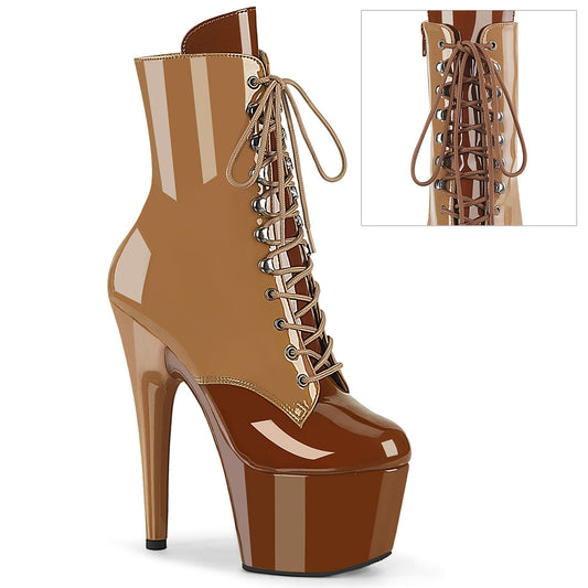 Pleaser Women's Platform Shoes ADORE-1020DC Toffee-Caramel Pat/M