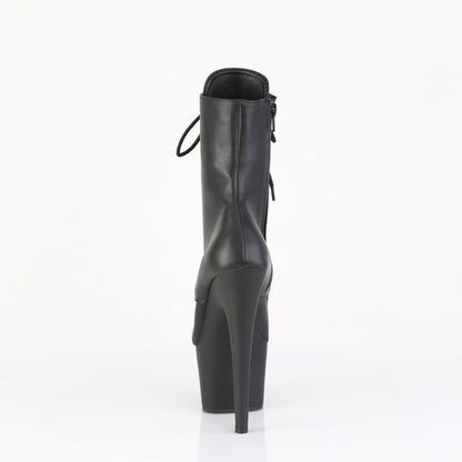 Pleaser Women's Platform Shoes ADORE-1020ESC Blk Faux Le/Blk Matte