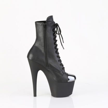 Pleaser Women's Platform Shoes ADORE-1020ESC Blk Faux Le/Blk Matte