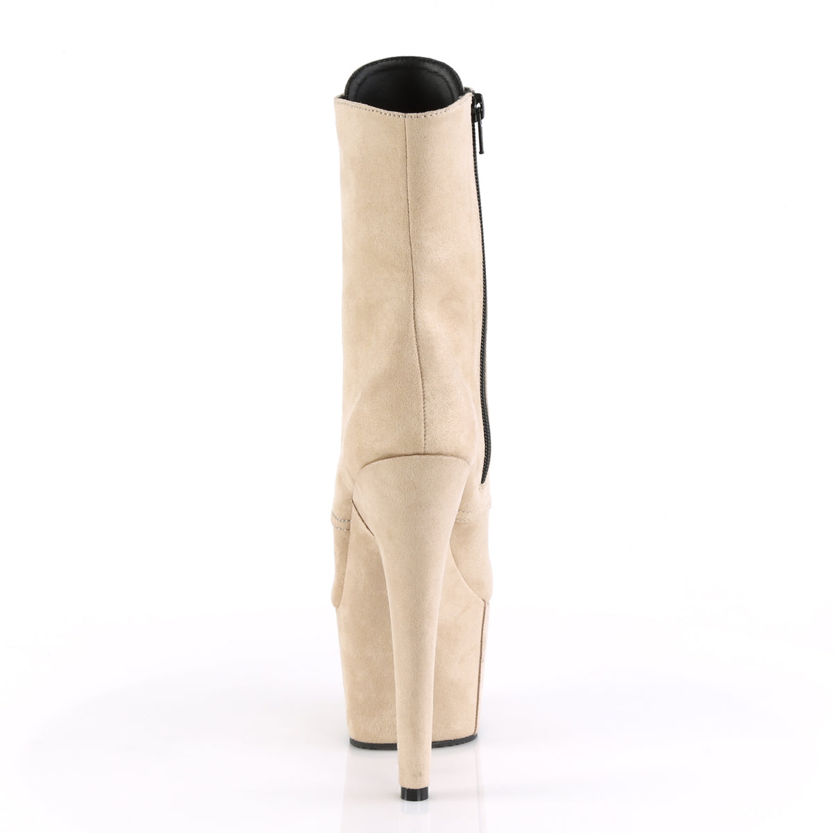 Pleaser Damen Knöchelstiefel ADORE-1020FS Beige Faux Wildleder / Beige Faux Wildleder