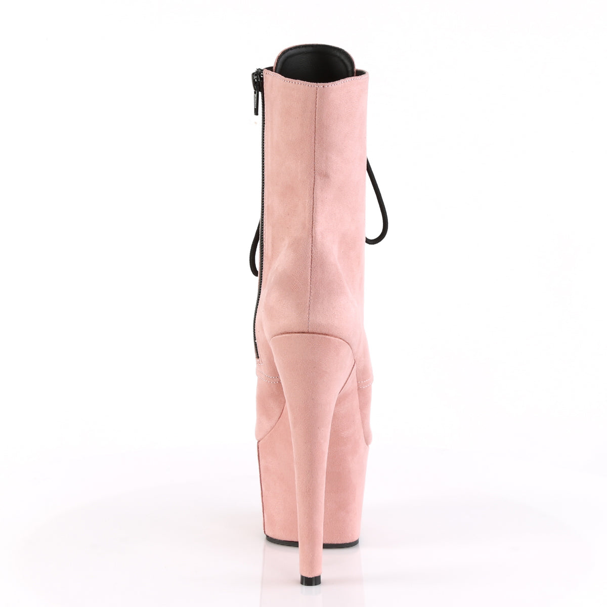 Pleaser Womens Ankle Boots ADORE-1020FS B. Pink Faux Suede/B. Pink Faux Suede