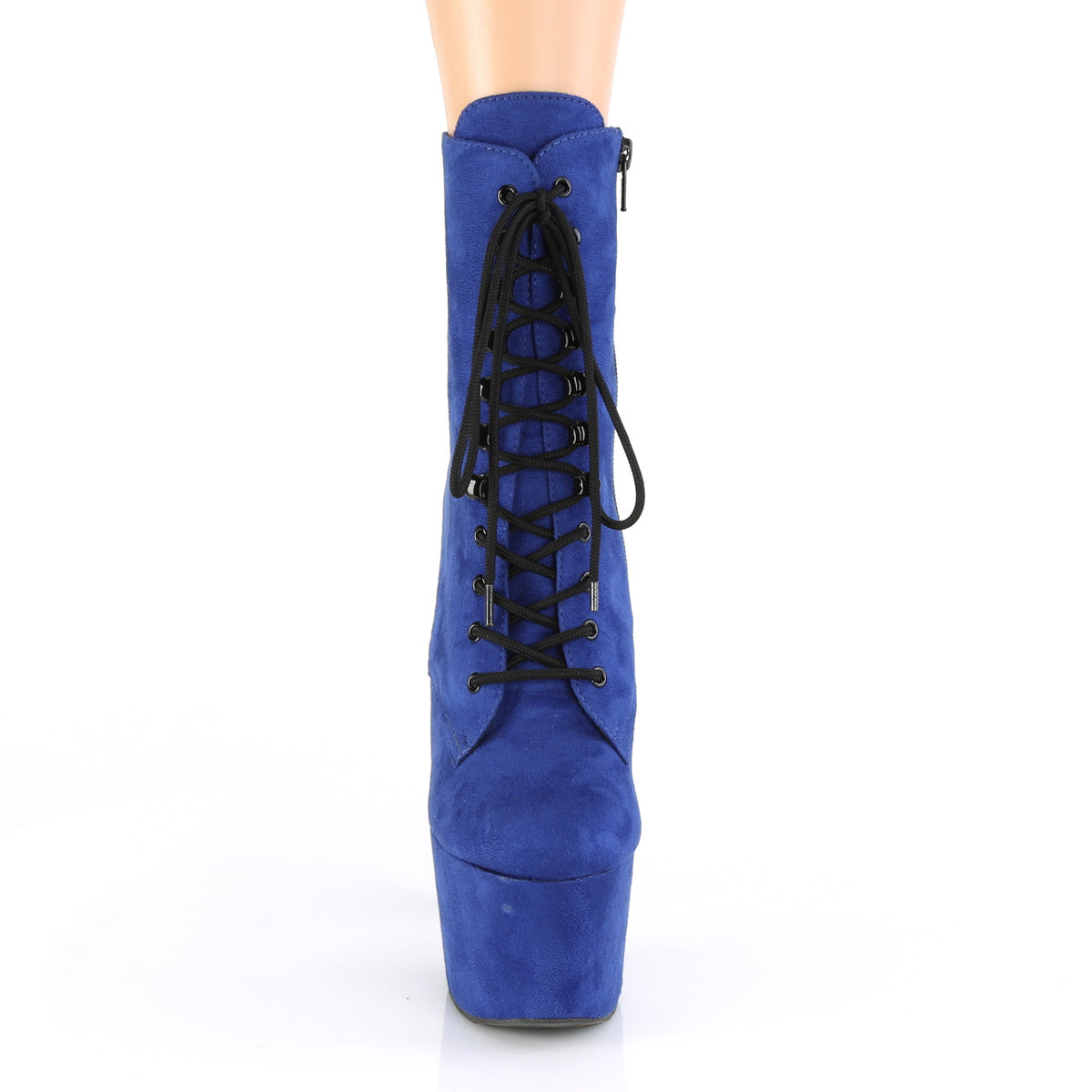 Pleaser Damen Knöchelstiefel ADORE-1020FS Royal Blue Faux Wildleder / Royal Blue