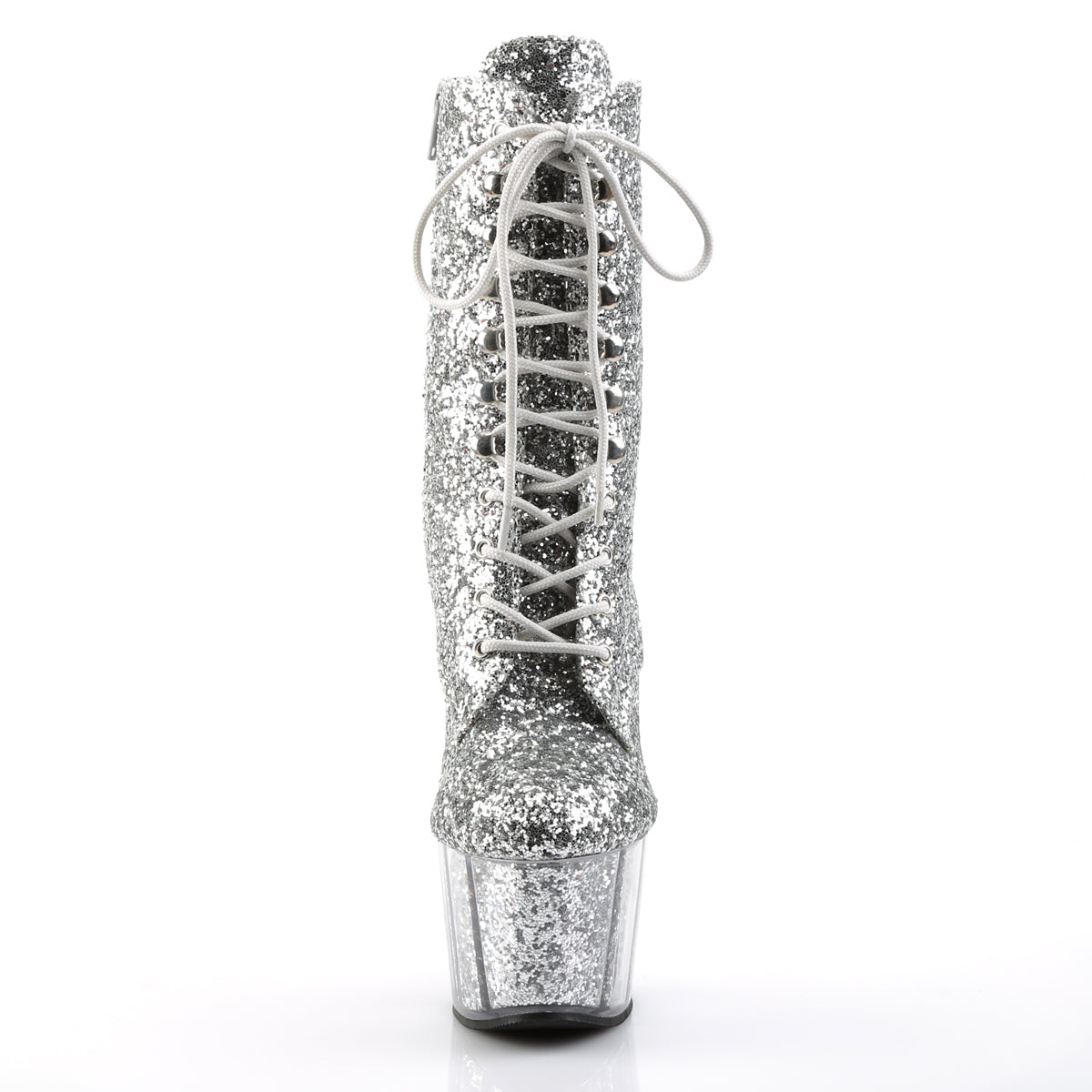 Pleaser Damen Knöchelstiefel ADORE-1020g SLV Glitter / SLV Glitter