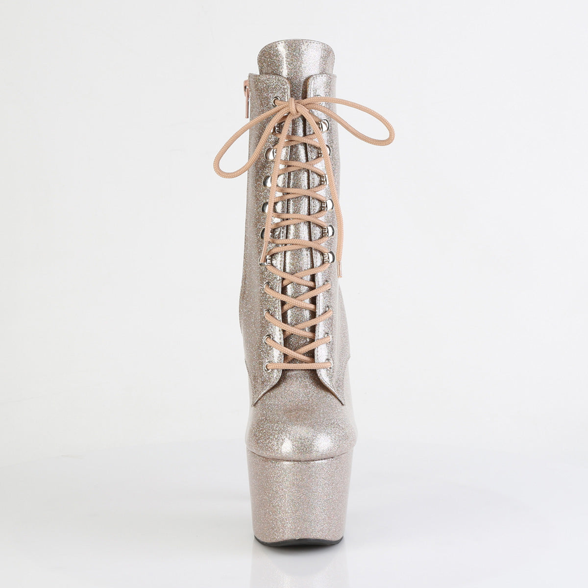 Pleaser Women's Platform Shoes ADORE-1020GP Champagne Glitter Pat/M
