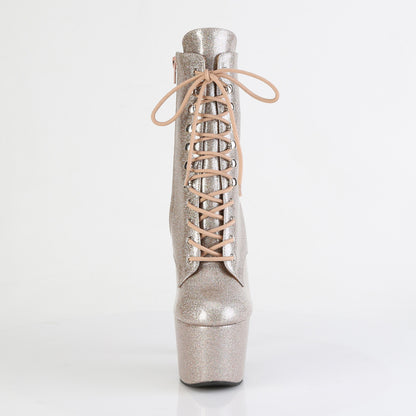 Pleaser Women's Platform Shoes ADORE-1020GP Champagne Glitter Pat/M